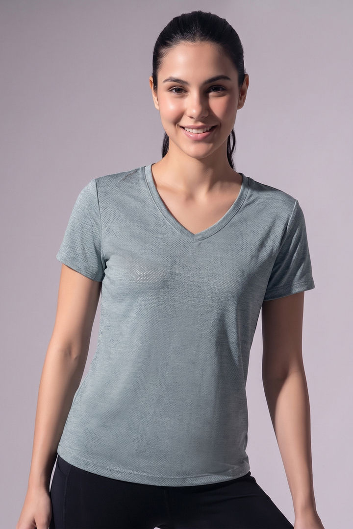 Zelocity Quick Dry Yoga & Training Relaxed Top - Mint Green — image 2